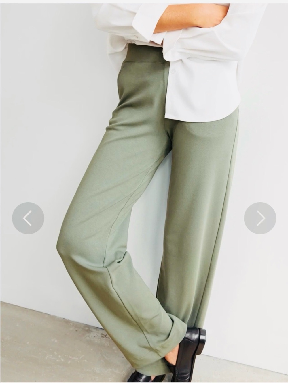 AYR wide leg sweatpants S Green